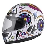 NZI - Casco integral Activy 3 Mexican Skulls calaveras mejicanas (XS 54cms)