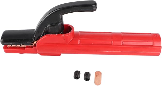 Welding Electrode Holder 300Amp Insulated Handle with Two Screws for Arc Welding and Stick