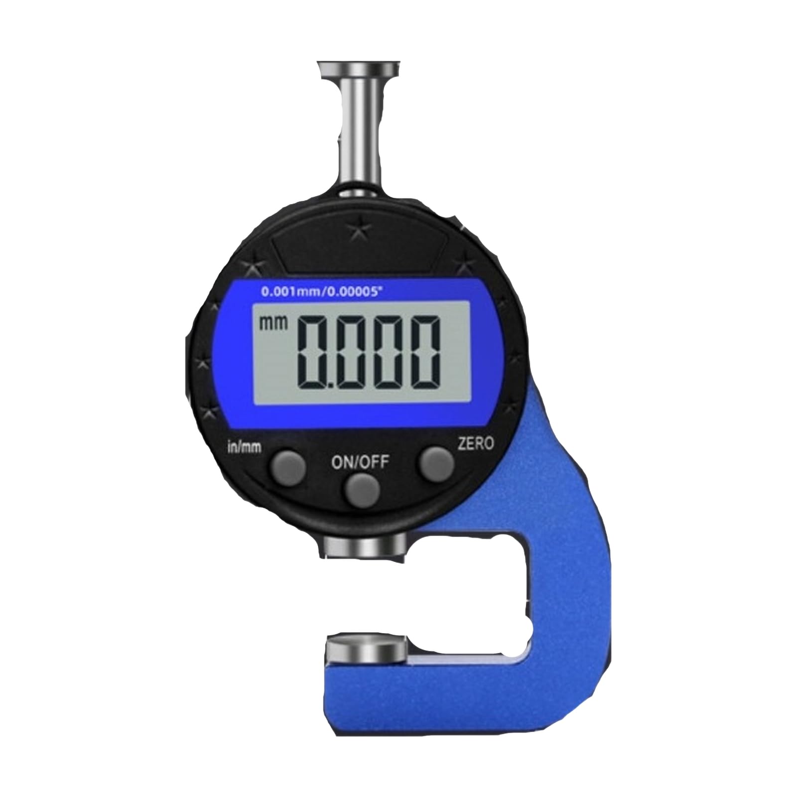 Miernik grubości, PROTECTIVE-0,001 mm, 0-10 mm, płaskie końcówki(Mini-0,001 mm mała płaska końcówka 0-10mm)