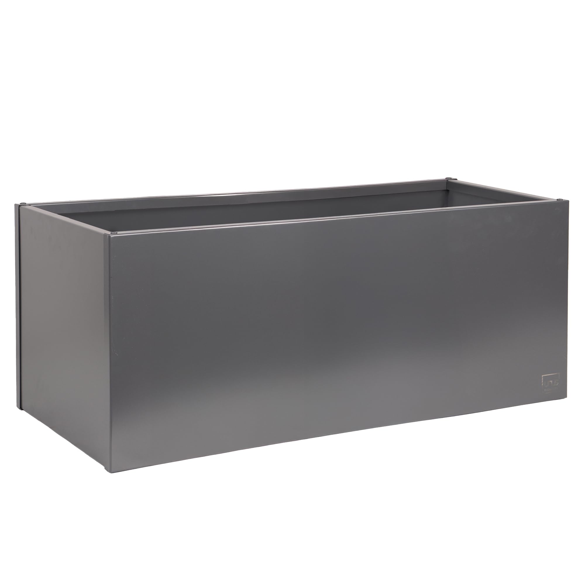 UNUS Macetero rectangular 118 x 40 x 40 cm, antracita, resistente a la intemperie, moderno, rectangular, para jardín, terraza, balcón