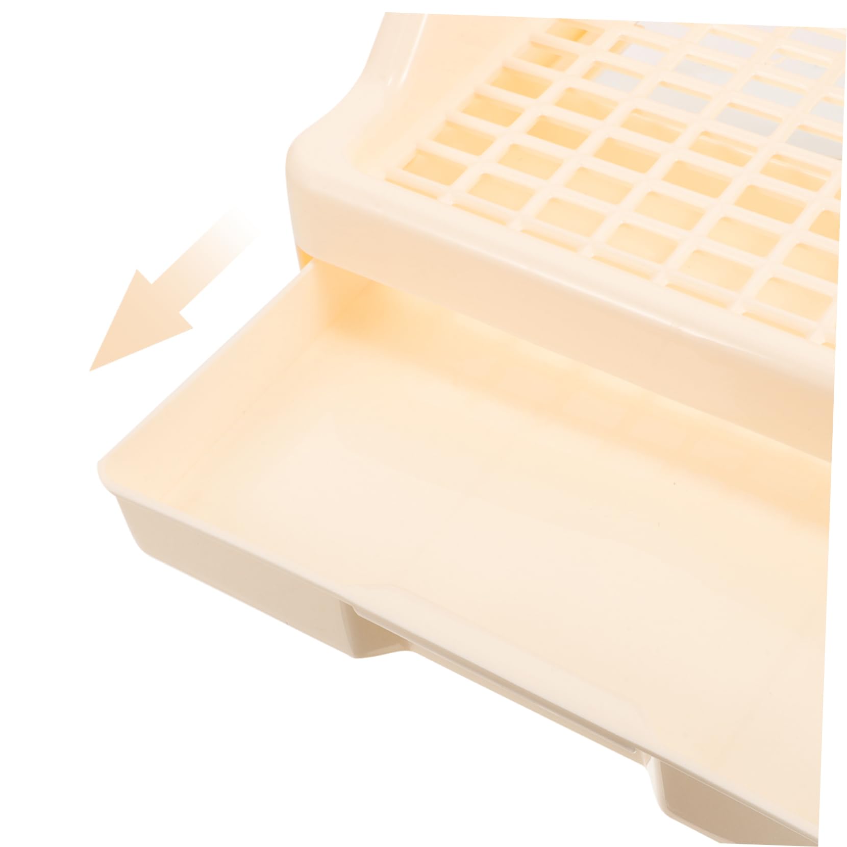 SUPVOX Lettiera per Conigli Toilette in Plastica Riutilizzabile Lettiera per Gabbia Ingresso Ribassato Facile da Pulire Adatto Conigli Criceti e Porcellini