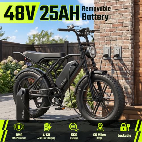 Image of TS TST GRP LLC Electric Bike for Adults with 48V 15Ah Removable Battery