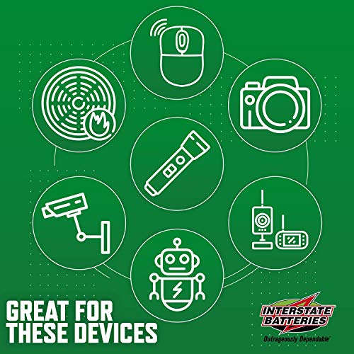 Interstate Batteries Aa Alkaline Battery (24 Pack) All-Purpose 1.5V High Performance Batteries - Workaholic (Dry0070) #TOP4