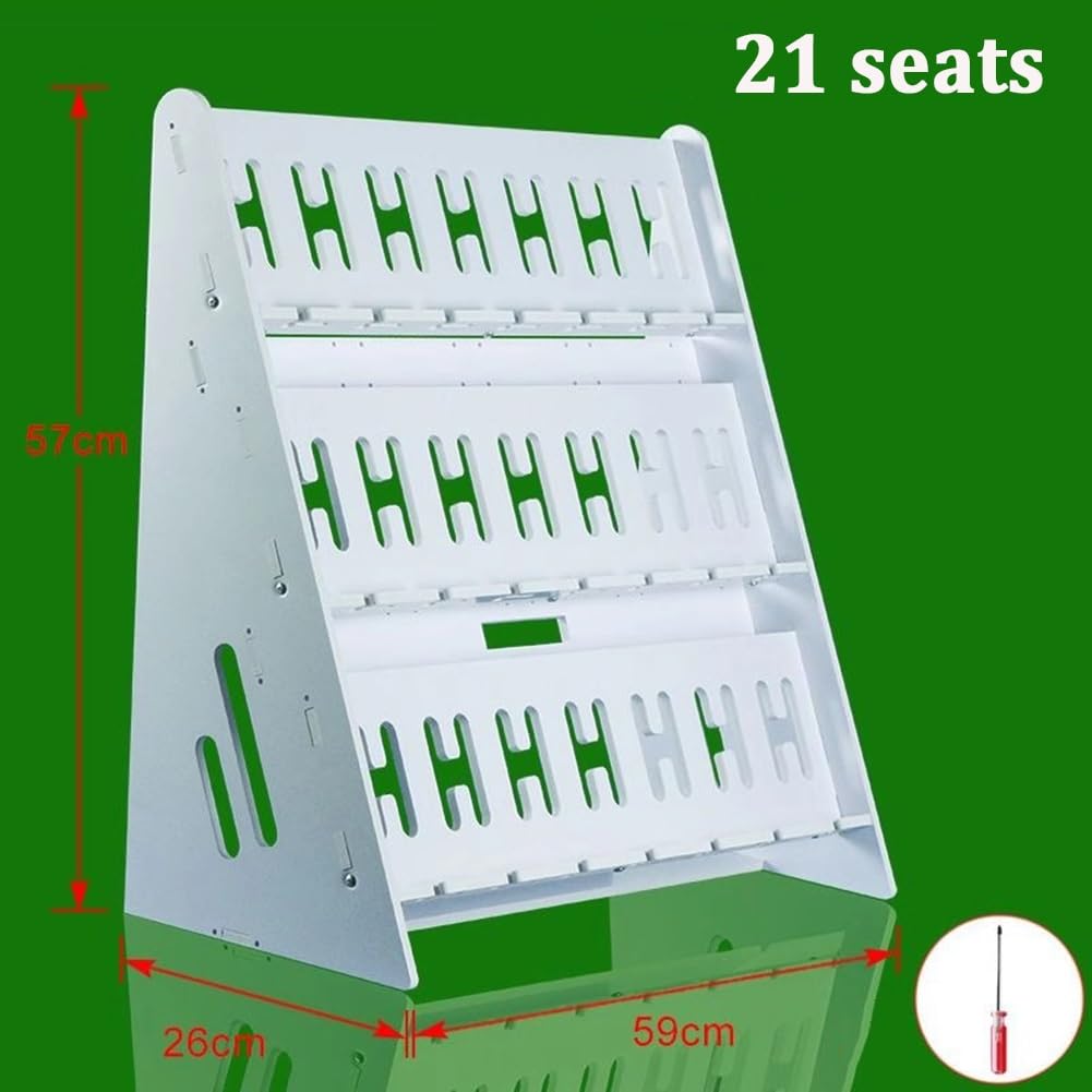 MultiGrid Organizer na telefon komórkowy z PCW, stojak na biurko do klasy i biura, 59 x 26 x 57 cm, oszczędność miejsca, uchwyt na telefon dla łatwego dostępu i organizacji