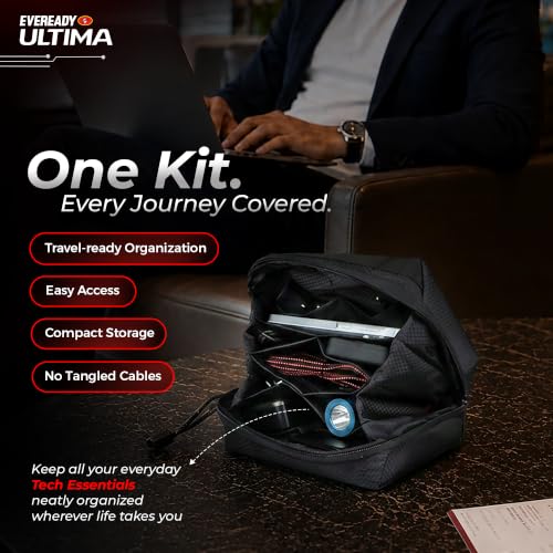 Image of Eveready EDC Kit Bag 10000mAh Power Bank, Perfect for Rakhi Gift