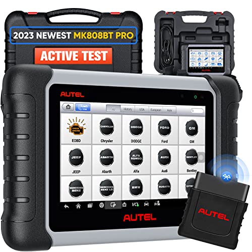 Autel MaxiCOM MK808BT Valise Diagnostic Auto Multimarque, Contrôle Bidirectionnel, 2023 Mis à...