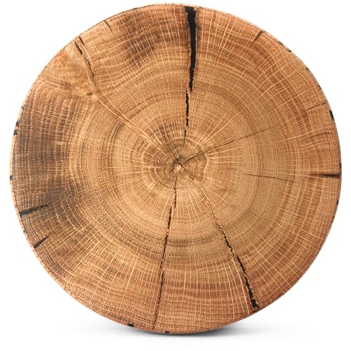 Sorbus Tree Stump Stool, 15 Inch Storage Ottoman & Footrest (2 Pack, Brown) - image 9