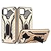 Produktbild COOVY® Cover für Oppo Realme C11 Bumper Case, Hülle Doppelschicht aus Plastik + TPU-Silikon, extra stark, Anti-Shock, Standfunktion | Gold