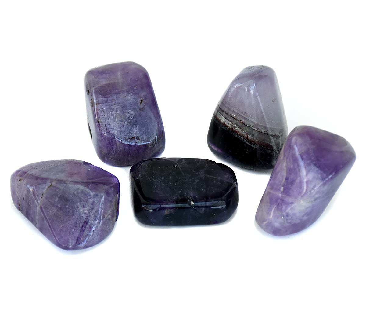 RLS Natural Superior Amethyst Reiki Crystal Healing Tumble Stone for stress anxiety strain irritable mood swings relationship anger rage fear psychic attack Certified FengShui lovegift crown chakra (5pcs) (B09H7M6SZF) Amazon Price History, Amazon Price Tracker