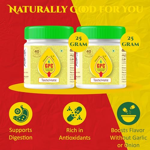 Image of GPC Tastemate Asafoetida 25g - Pack of 2 | Soft Compounded Hing | Boosts Flavour, Rich Aroma, Antioxidant - Rich Heeng for Indian Cooking | Digestive Indian Spice & Flavour Enhancer