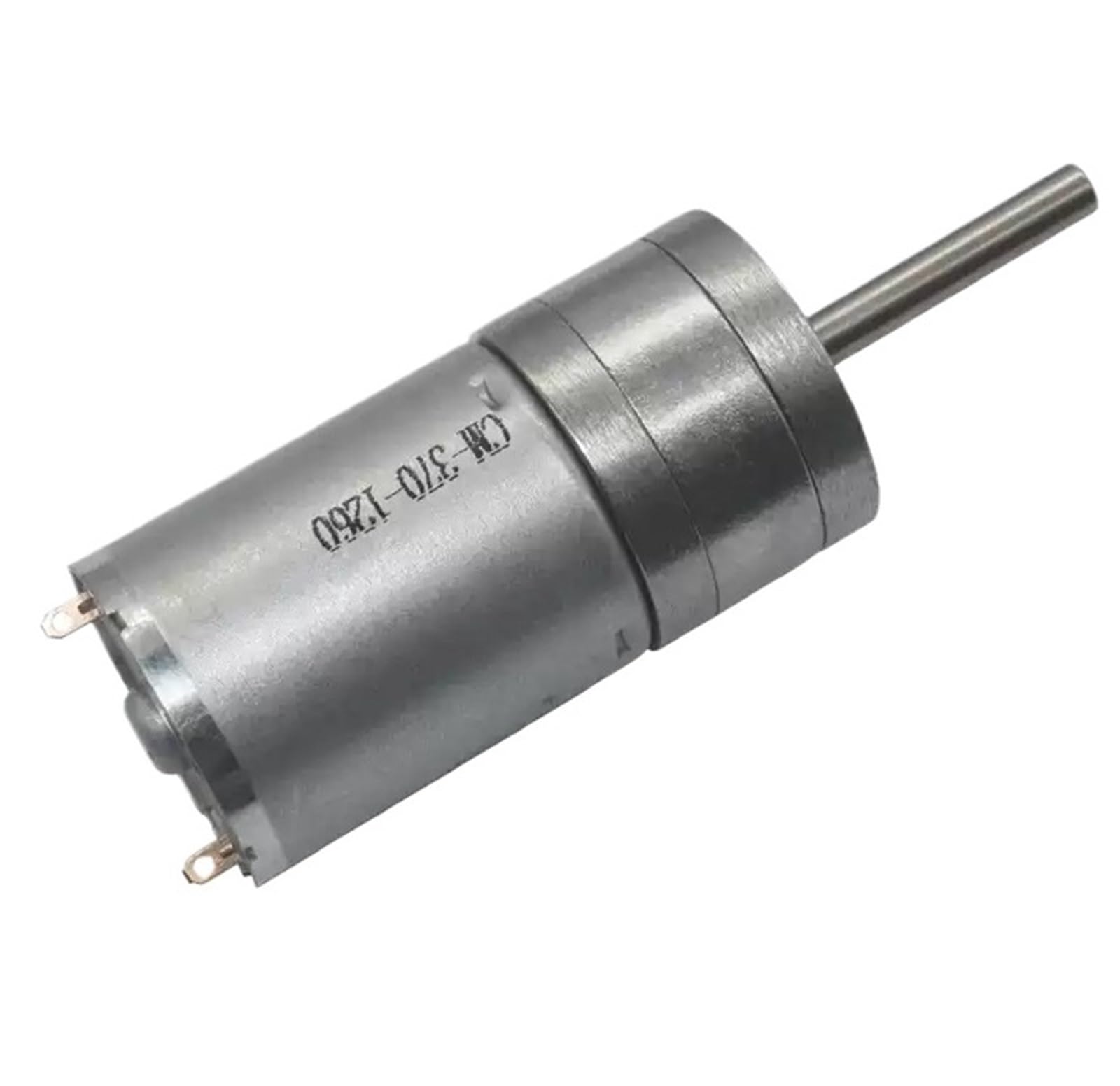 1 x 25GA370 Gleichstrom-Getriebemotor 12 V 6 V 24 V niedrige Geschwindigkeit Vorwärts- und Rückwärtsdrehmoment, Getriebemotor mit langem Schaft, L25 mm JGA25-3700 (Motor und Halterung, 16 U/min, 12 V)
