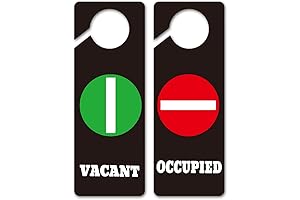 Funny Bathroom in Use Sign for Door - 2 Pack 'Please Do Not Disturb