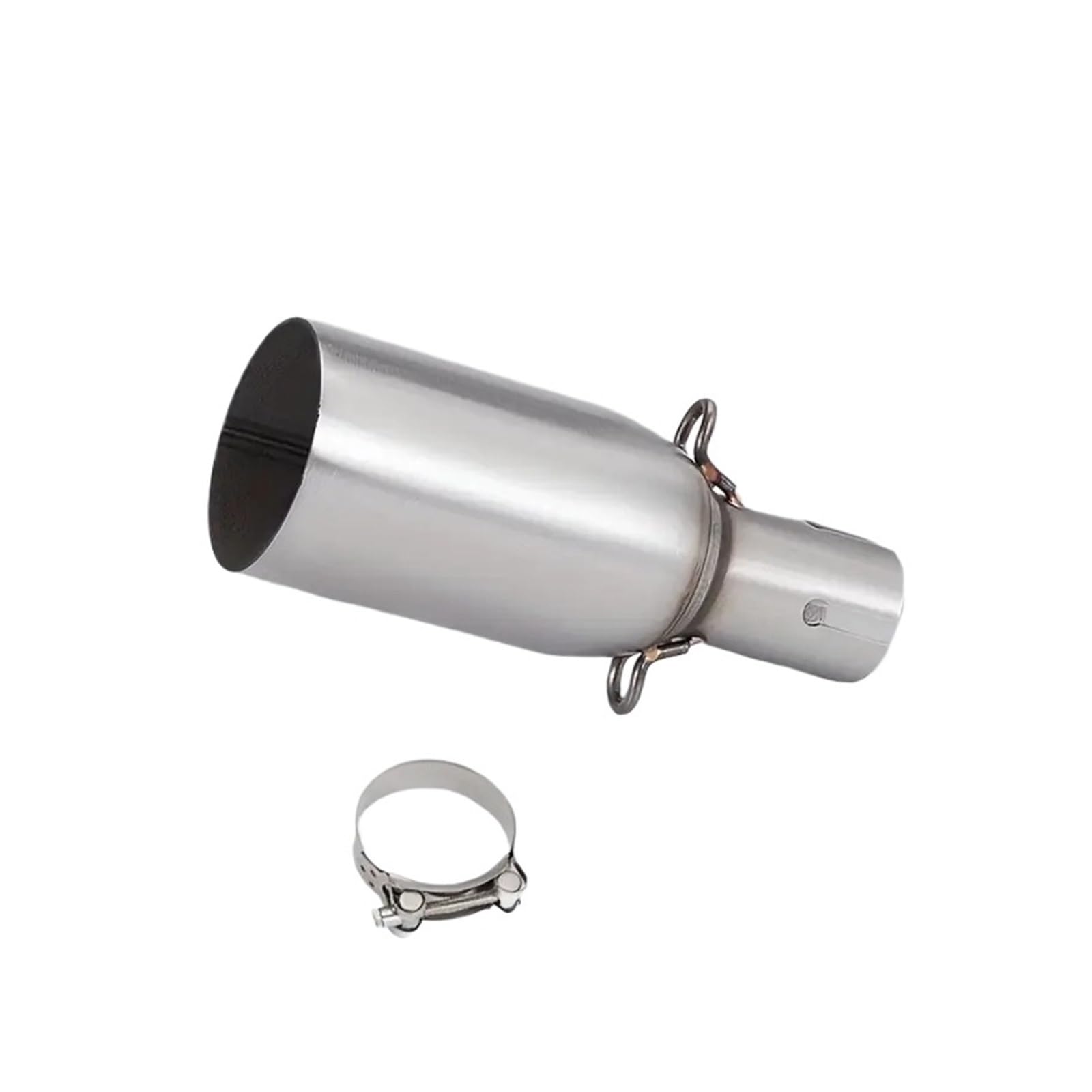 motocyklowy wydech Rura Wydechowa Motocykla Mała Część Środkowa/Adapter 28-45 Mm Do 51 Mm - Uniwersalne Połączenie Środkowe Ze Stali Nierdzewnej(30mm)