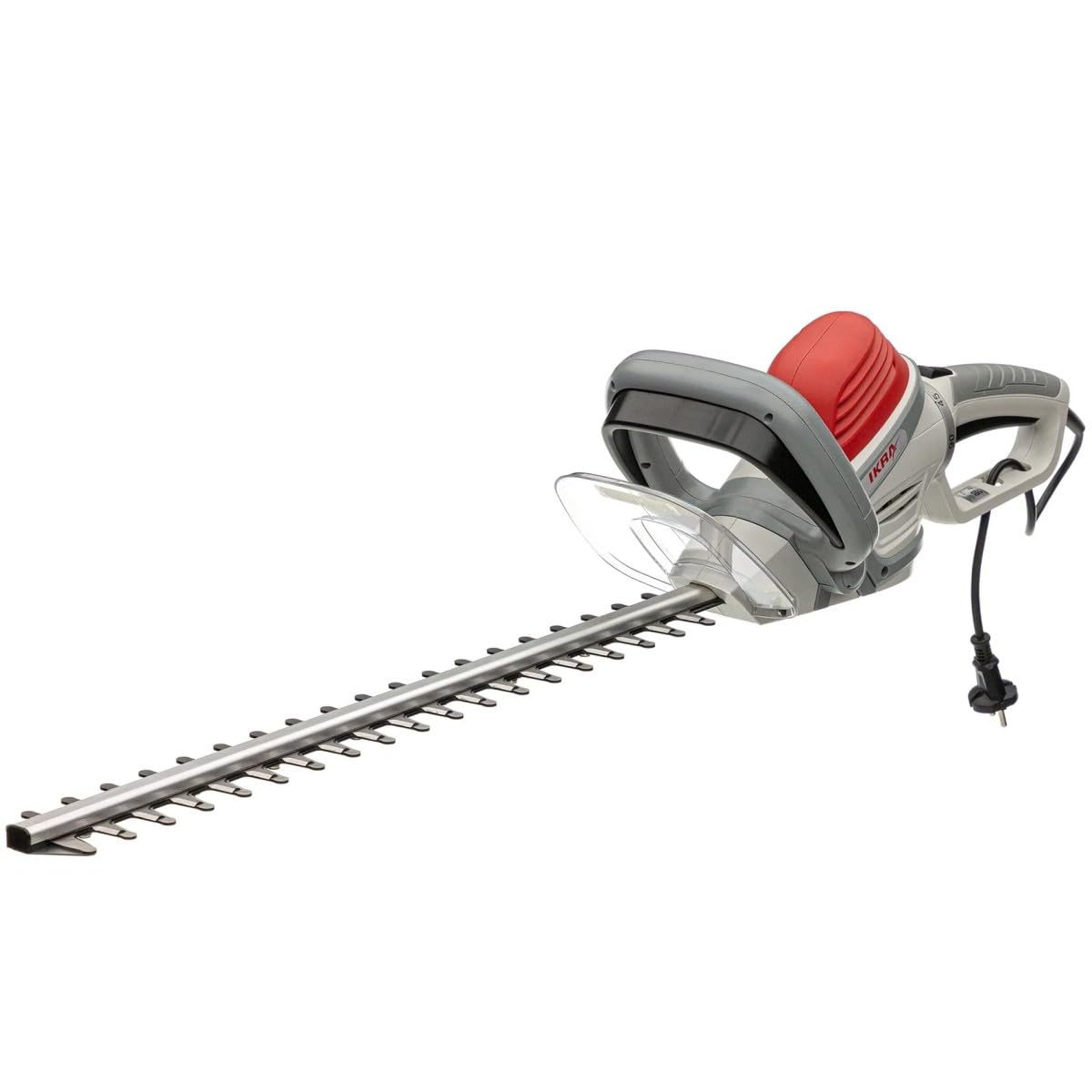 IKRA Tijeras Cortasetos eléctrico IHS 600, Longitud de Corte 55cm, Apertura 20mm, Mango rotativo 600 W, 230 V