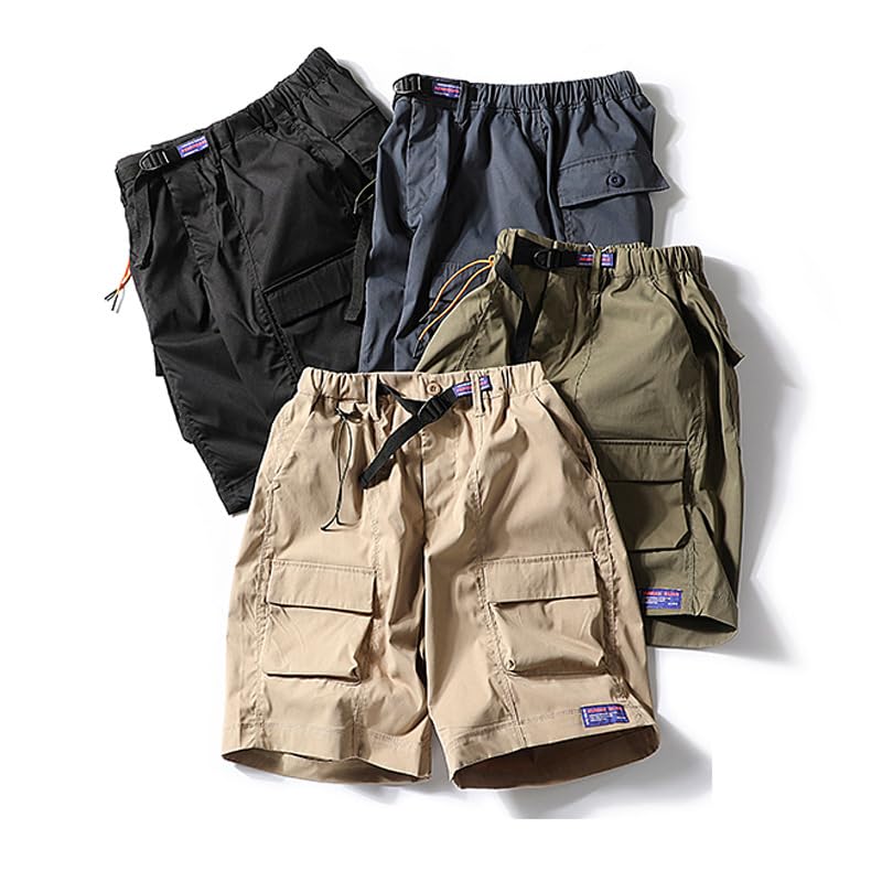 Short jogging hommes GRFIT vert armée 3XL décontracté
