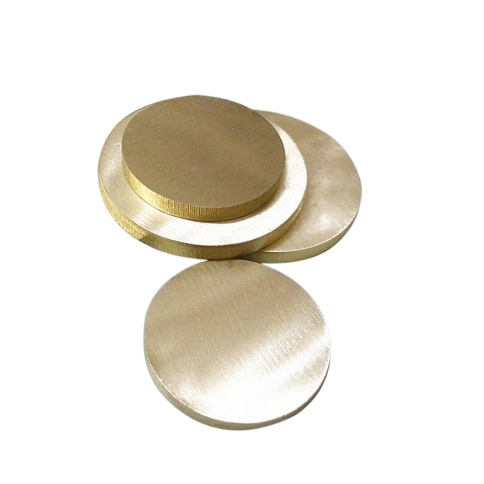 Messingscheibe, rundes Blech, Durchmesser 50 mm, 100 mm, 150 mm, 200 mm, Kupferlegierungsblech (Size : 1.0 x 100mm (2Pcs))