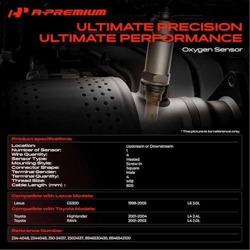 Sensor de oxígeno A-Premium compatible con Lexus GS300 y Toyota miniatura 2