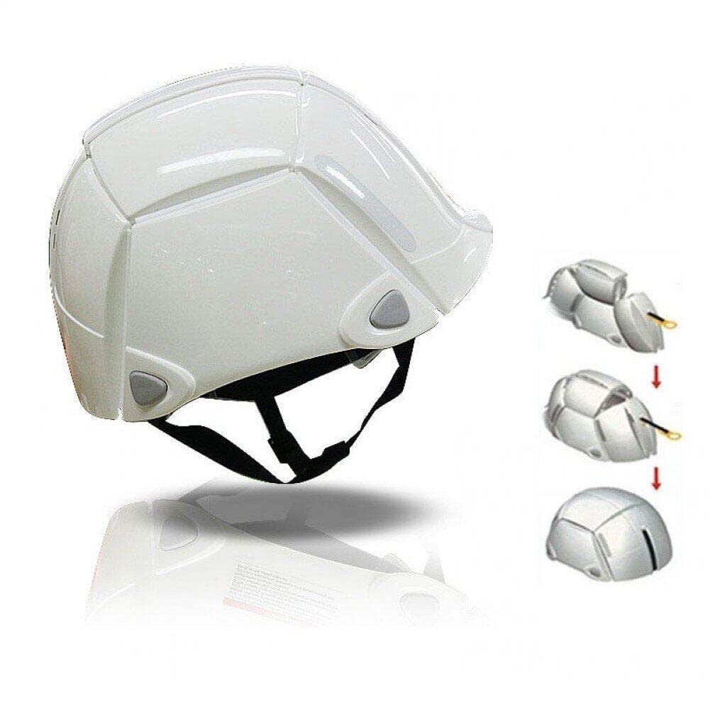 Hrippy Casco Bici Pieghevole Leggero Altamente Protettivo Casco per Testa di Protezione per in Bicicletta Casco di Sicurezza All'aperto