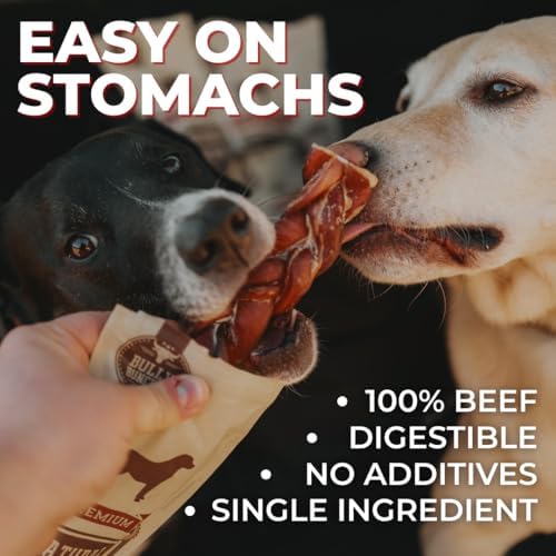 Bully Bunches Premium 6 Inch Standard Odor-Free Bully Sticks for Small to Medium Dogs & Puppies - Consistently Sized, Long Lasting Chews for Oral Care - All Natural, 100% Beef Dog Treats (5 Pack) - View 7