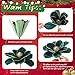 Craftsatin 12 Pcs Large Velvet Christmas Poinsettia Magnolia Flowers Ornaments Glitter Big Heads Artificial Magnolia Flowers for Decoration Wedding Decor Supplies(Dark Green)