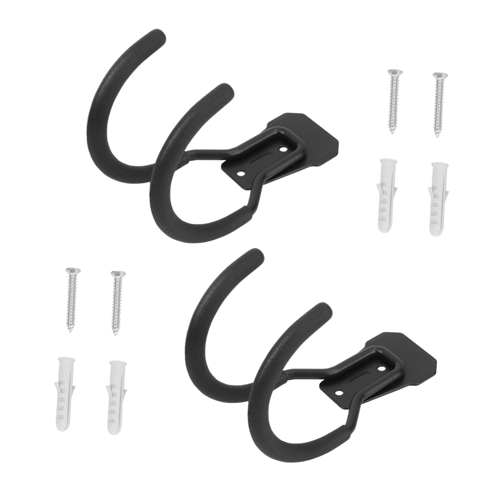 INOOMP Wall Mounted Heavy Duty Storage Hooks for Garden Tools Hangers for Efficient Organization of Outdoor Equipment Water Hose and Sundries for Balcony and Garage