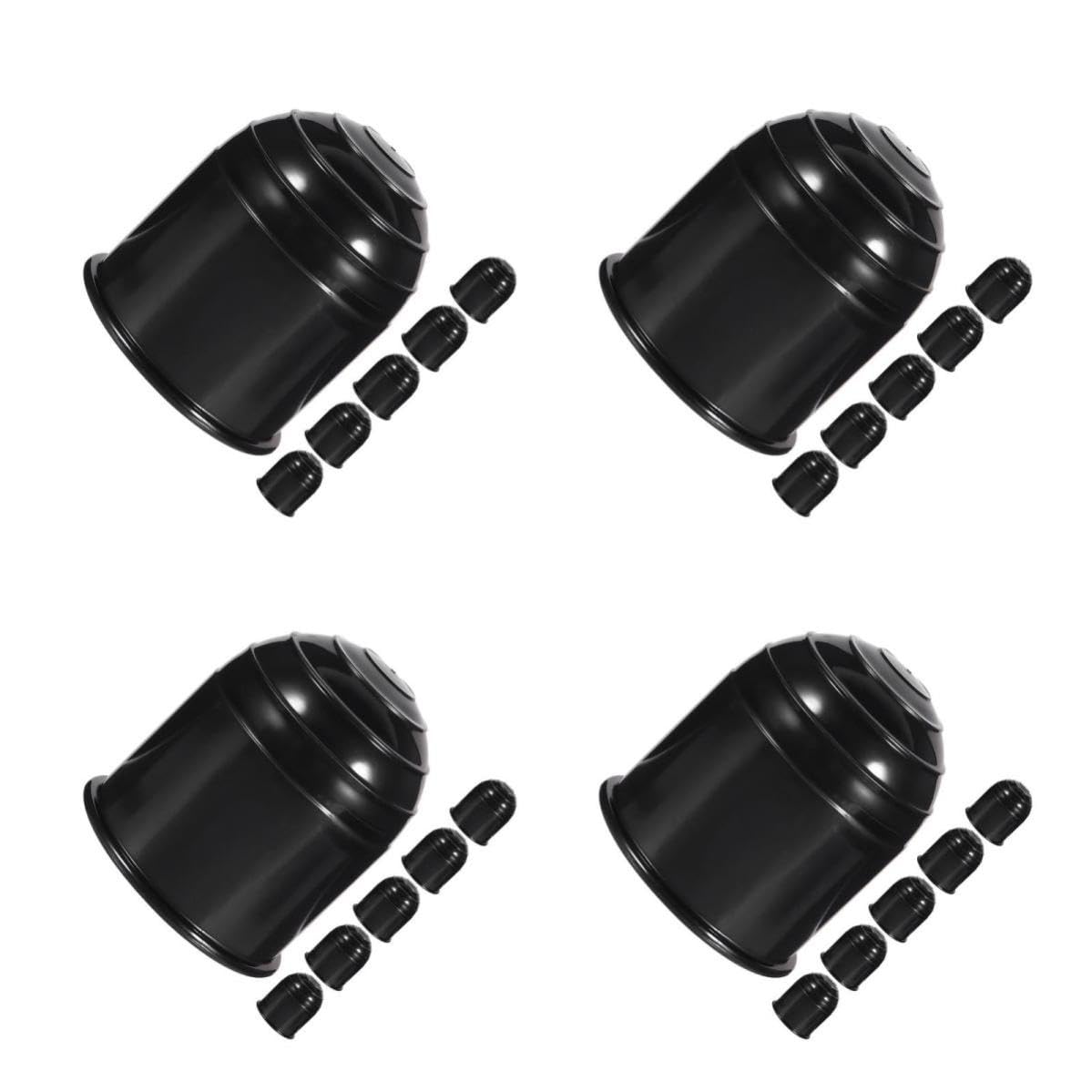Operitacx 24 Piezas Cubierta de Bola de Remolque 50mm de Nylon Negra para