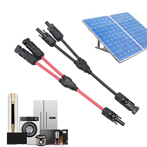 Solar Panel Connector - Y Branch Parallel Adapter in Pair | Wire Connector, Solar Cable for Charging, Air Conditioner, and Heating Borato
