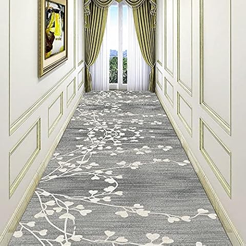 HYEYXKK Grey Long Carpet Runners for Hallway with Non Slip Backing, Runner Rugs Soft Touch 1m/1.5m/2m/2.5m/3m/3.5m/4m/4.5m/5m/5.5m/6m Door Mat (Size : 80x100cm/2.6ftx3.3ft) Cover