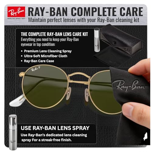 Image of Ray-Ban RB3447 ROUND METAL Round Shaped Sunglasses for Men with Official RAYBAN Eyewear Kit