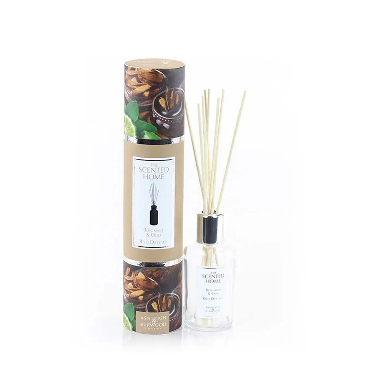 Reed Diffuser Air Freshener for Home | Bergamot & Oud Fragrance Oil Diffuser | Lasts up to 3 Months | 150ml