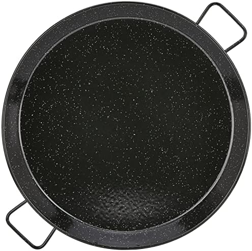 Lacor 60151 Plat à Paëlla Émail 50 cm pour Cuisine Professionnelle et Maison