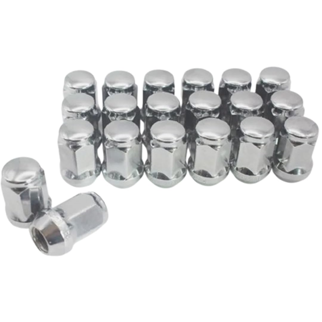 Nakrętki do Kół dla Nissan 240sx 240z 300zx 350Z Altima Cube Maxima Murano Primera Sentra, 20 szt. nakrętek M12x1,25 z zamkniętym końcem i wypukłymi łbami sześciokątnymi 19mm 3/4"