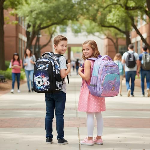 Sac à dos enfants Cusangel grand format multi-compartiments pour école primaire - 2