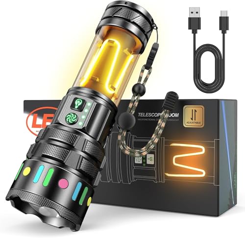 Lampe torche rechargeable de secours pour panne de courant et travaux dans le noir