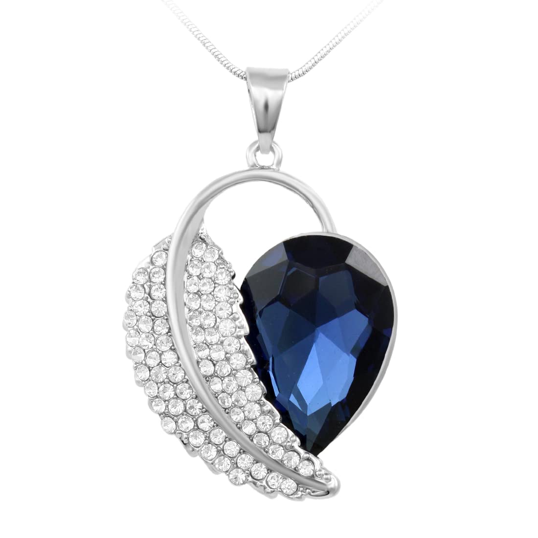 Nakabh Premium Crystal Stone Fashion Pendant Necklace Chain For Women and Girls (Design 01) (B09Z9GKLNX) Amazon Price History, Amazon Price Tracker