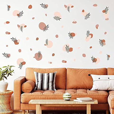 Tanlaby Boho Tropical Leaves Wall Stickers Cover