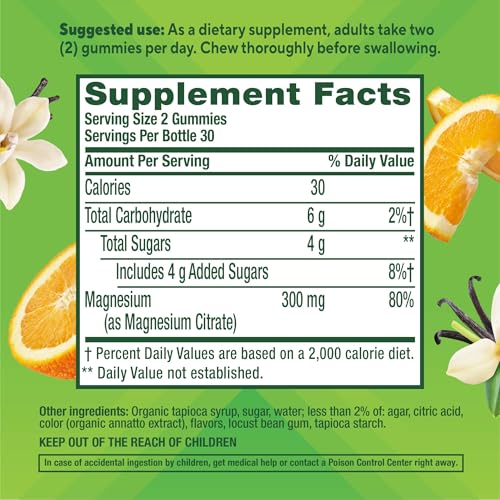 Vitafusion Magnesium Citrate Gummies | Extra Strength 300 mg Per 2 Gummies - image 2
