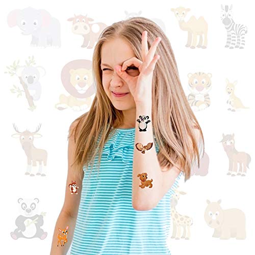 Matogle 24 stks Dierentuin Dier Tijdelijke Tatoeages Voor Kids Party Kinderen Verjaardag Meisjes Jongens Feestartikelen… - Image 3