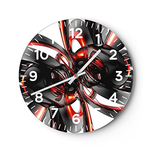 Orologio da Parete in Vetro Grafico figure geometriche | WhichOne