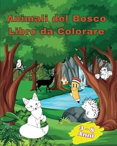 Vedi scheda su Amazon Animali del Bosco Libro da Colorare