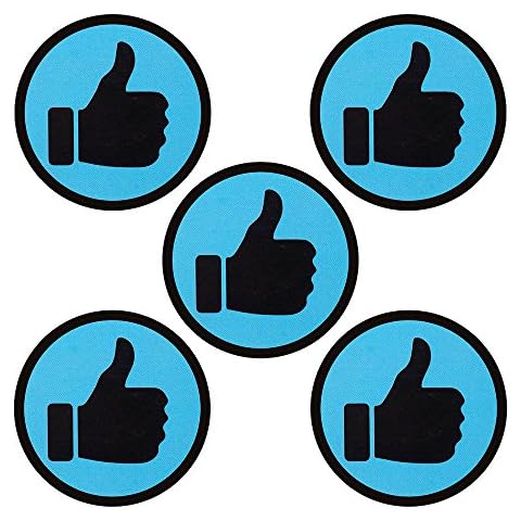 5 Thumbs Up Magnets - 2 Inch - Like Magnets - Fridge Magnets - Office Magnets - Whiteboard Magnets for Magnetic Board, Magnetic Whiteboard Cover