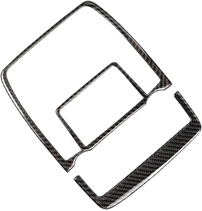 Carbon Fiber PC Vinyl Cover Trim Sticker Accessories Decoration Compatible with BMW X5 E70 2006-2013 Black. (Dashboard Instrument Panel 27)