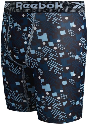 Reebok Boys Boxer Briefs - 3 Pack Athletic Performance Stretch Long Leg Underwear Boxers for Boys with Support Pouch (6-18)4