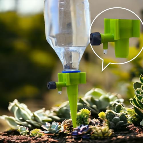 Image of Techhark Drip Irrigation kit for Home Garden, Self-Watering Spikes for Plants, Automatic Plant Water Devices (5 PCs 100% Leak Proof)
