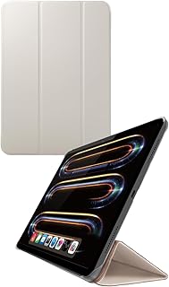 エレコム ipad pro 11インチ (M4) 2024年モデル ケース 背面クリア 変えられる2つのスタンド角度 傷や汚れが付きにくいソフトレザー グレージュ TB-A24PMWVGB