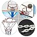 GAROZATION 1pc Chain Basketball Net Easy Installation Fits Standard Youth Three Color Design for Courts Basketball Accessory