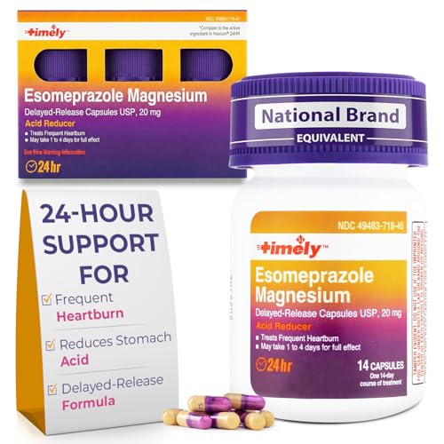 TIME-Cap Labs 42 Capsules Esomeprazole Magnesium 20mg Delayed Release -
