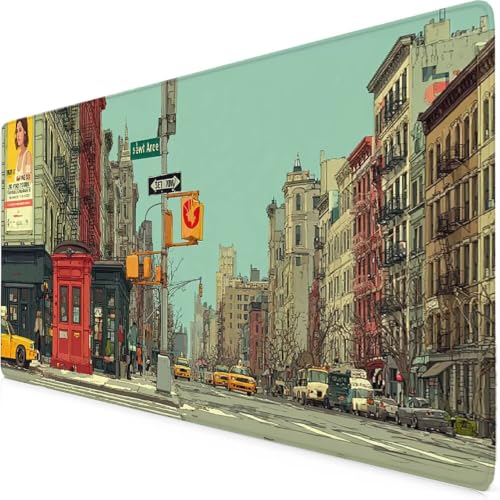 Tapis de souris XXL étanche et antidérapant grand format 900x400 pour ordinateur