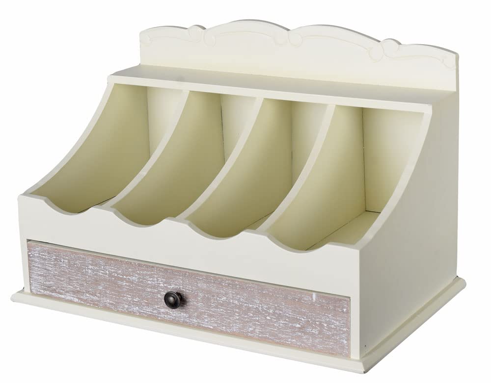 Landhaus Besteckkasten Holz Shabby Chic Schublade Besteckkiste Landhausstil Besteckbox HMB030 Palazzo Exklusiv
