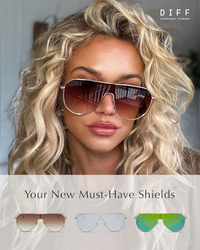 DIFF Dash Shield Aviator Sunglasses for Women UV400 Protection2